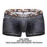 CandyMan Men's Underwear 99904 Cowboy Trunks Color Denim Black