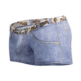 CandyMan Men's Underwear 99904 Cowboy Trunks Color Denim Blue