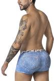 CandyMan Men's Underwear 99904 Cowboy Trunks Color Denim Blue