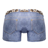 CandyMan Men's Underwear 99904 Cowboy Trunks Color Denim Blue