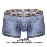 CandyMan Men's Underwear 99904 Cowboy Trunks Color Denim Blue