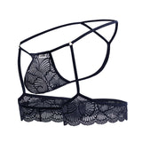 CandyMan 99906 Garter Lace Thongs Color Navy