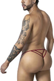 CandyMan 99910 Lace Thongs Color Burgundy
