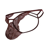 CandyMan Men's Underwear 99910 Lace Thongs Color Burgundy