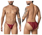 CandyMan 99914 Lace Briefs Color Burgundy