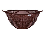 CandyMan Men's Underwear 99914 Lace Briefs Color Burgundy