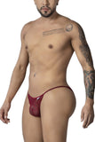 CandyMan Men's Underwear 99914 Lace Briefs Color Burgundy
