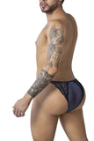 CandyMan Men's Underwear 99914 Lace Briefs Color Navy