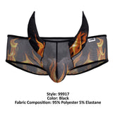 CandyMan Men's Underwear 99917 Wicked Trunks Color Black