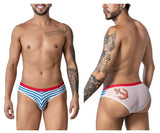 CandyMan Men's Underwear 99918 Sailor Briefs Color Blue-White