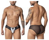 CandyMan Men's Underwear 99919 Tuxedo Briefs Color Black-White
