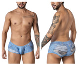 CandyMan Men's Underwear 99921 Cowboy Trunks Color Denim Blue