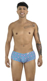 CandyMan 99922 Men's Underwear Printed Low Rise Trunks Color Printed Blue