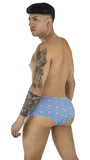 CandyMan 99922 Men's Underwear Printed Low Rise Trunks Color Printed Blue