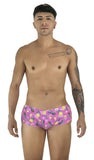 CandyMan 99922 Men's Underwear Printed Low Rise Trunks Color Printed Pink