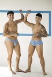 CandyMan 99923 Briefs Color Printed Blue