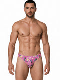 CandyMan 99923 Men's Underwear Printed Bikini Briefs Color Printed Pink