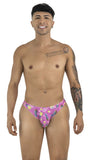 CandyMan Men's Underwear 99923 Bikini Color Printed Pink