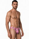 CandyMan 99923 Men's Underwear Printed Bikini Briefs Color Printed Pink