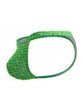 CandyMan Men's Underwear 99924 Thongs Color Printed Green