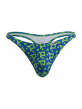 CandyMan Men's Underwear 99924 Thongs Color Printed Navy