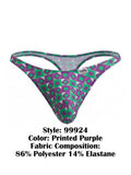 CandyMan 99924 Thongs Color Printed Purple