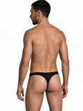 CandyMan 99930 Men's Underwear Sleek Low Rise Thong Color Black