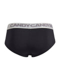 CandyMan 99932 Men's Underwear Sleek Contour Briefs Color Black-Silver