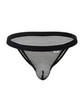 CandyMan 99933 Men's Underwear Seductive Mesh Bikini Color Black Mesh