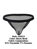 CandyMan 99933 Men's Underwear Seductive Mesh Bikini Color Black Mesh