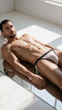 CandyMan 99933 Men's Underwear Seductive Mesh Bikini Color White Mesh