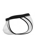 CandyMan 99933 Men's Underwear Seductive Mesh Bikini Color White Mesh