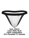 CandyMan Men's Underwear 99933 Bikini Color White Mesh