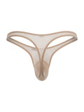 CandyMan Men's Underwear 99954 Thongs Color Beige Mesh