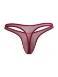 CandyMan 99954 Thongs Color Burgundy Mesh