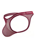 CandyMan Men's Underwear 99954 Thongs Color Burgundy Mesh