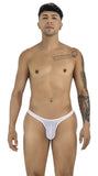 CandyMan Men's Underwear 99954 Thongs Color White Mesh