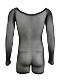 CandyMan Men's Underwear 99955 Bodysuit Color Black