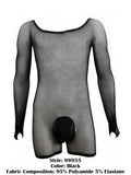 CandyMan 99955 Bodysuit Color Black