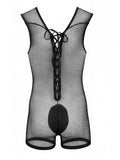 CandyMan 99956 Bodysuit Color Black