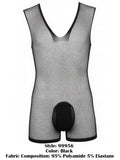 CandyMan 99956 Bodysuit Color Black