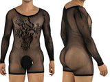 CandyMan Men's Underwear 99959 Bodysuit Color Black