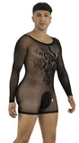 CandyMan Men's Underwear 99959 Bodysuit Color Black