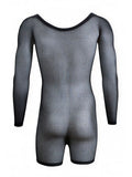 CandyMan Men's Underwear 99959 Bodysuit Color Black