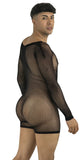 CandyMan Men's Underwear 99959 Bodysuit Color Black