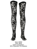 CandyMan 99968 Men's Underwear Seductive Lace Thigh Highs Color Black