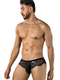 CandyMan 99970 Men's Underwear Seductive Mesh Lace Briefs Color Black