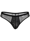 CandyMan 99971 Men's Underwear Seductive Mesh Lace Thongs Color Black