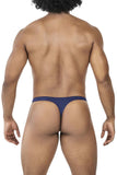 Clever Moda Men's Underwear 100007 3PK Autralian Latin Thongs Color Green-Pink-Blue
