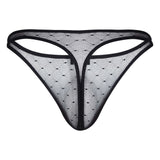 Clever Moda Men's Underwear 100008 3PK Autralian Latin Thongs Color Black-Orange-Black